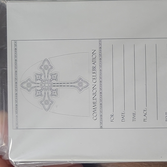 ✨️💲2️⃣ ✨️NEW- Communion Celebration Invitations (Pkg 20) - Picture 4 of 5